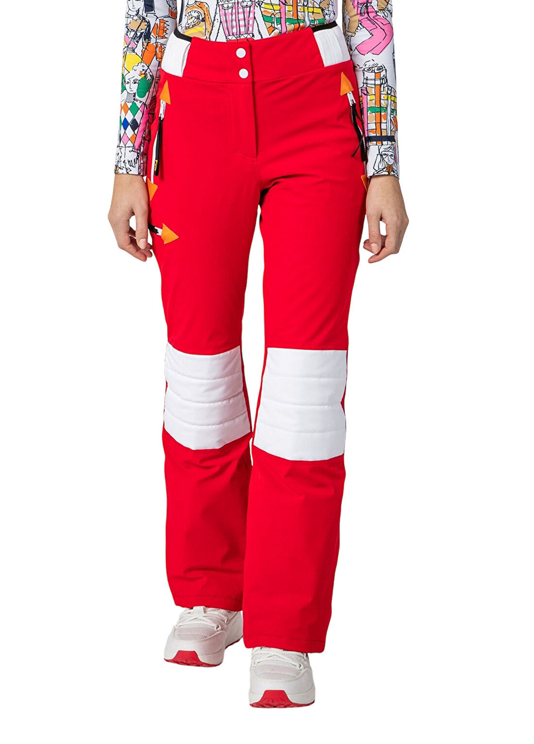 Rossignol Pilot Strech Kırmızı Kadın Kayak Pantolonu
