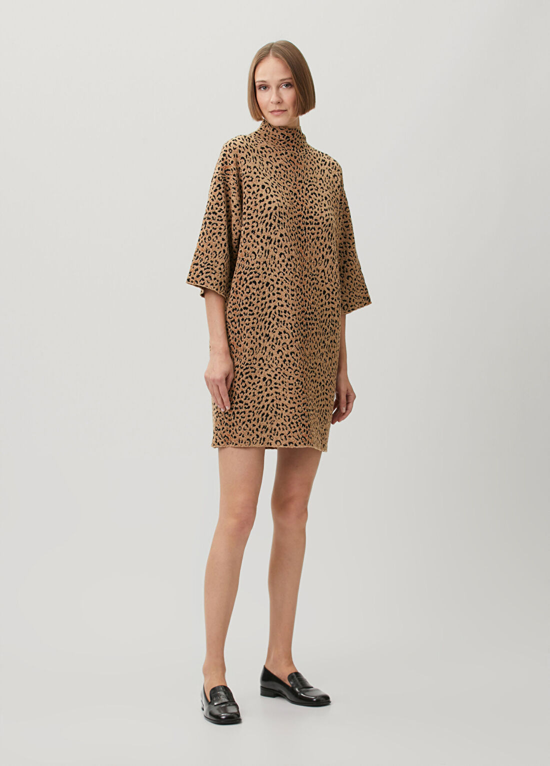 Givenchy Leopar Jakarlı Mini Elbise