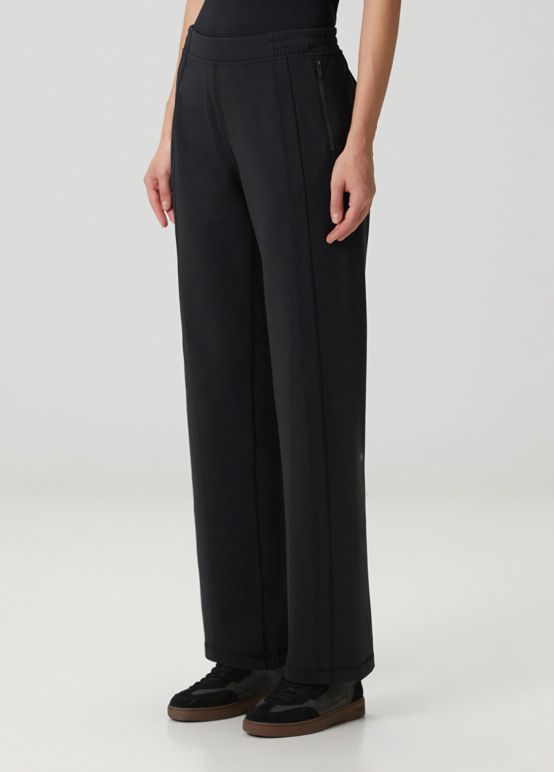 lululemon Define Siyah Luon Mid-Rise Track Pantolon görsel 3