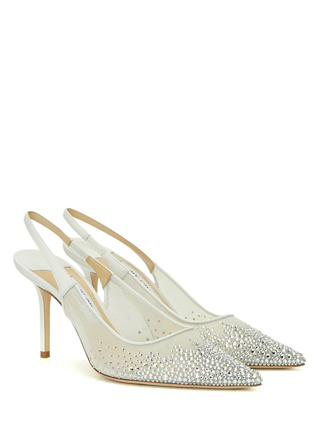 Jimmy Choo Love Beyaz Topuklu Ayakkabı görsel 2