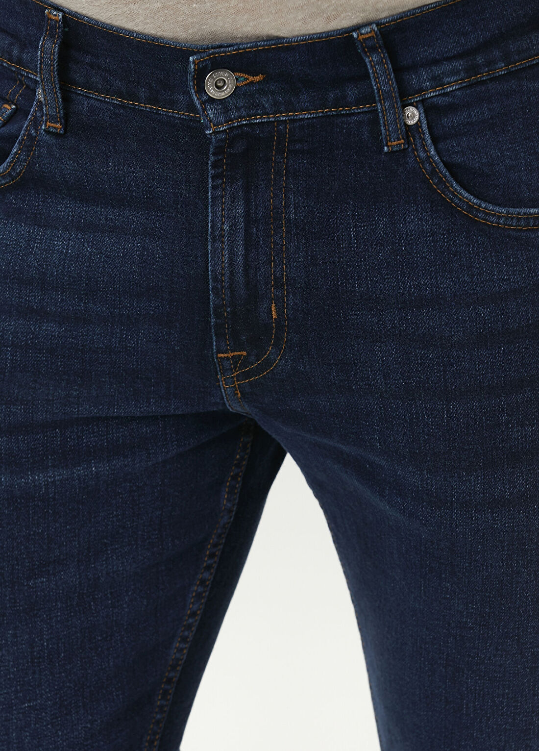 7 For All Mankind The Straight Indigo Jean Pantolon görsel 4