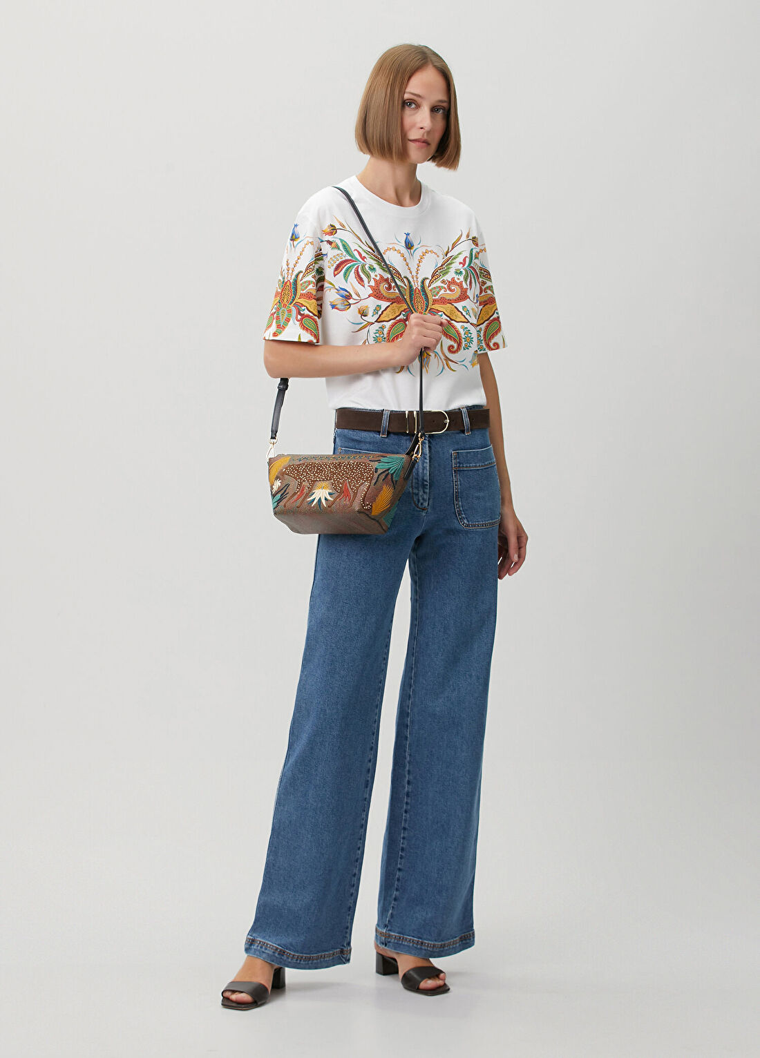 Etro Mavi Jean Pantolon görsel 2