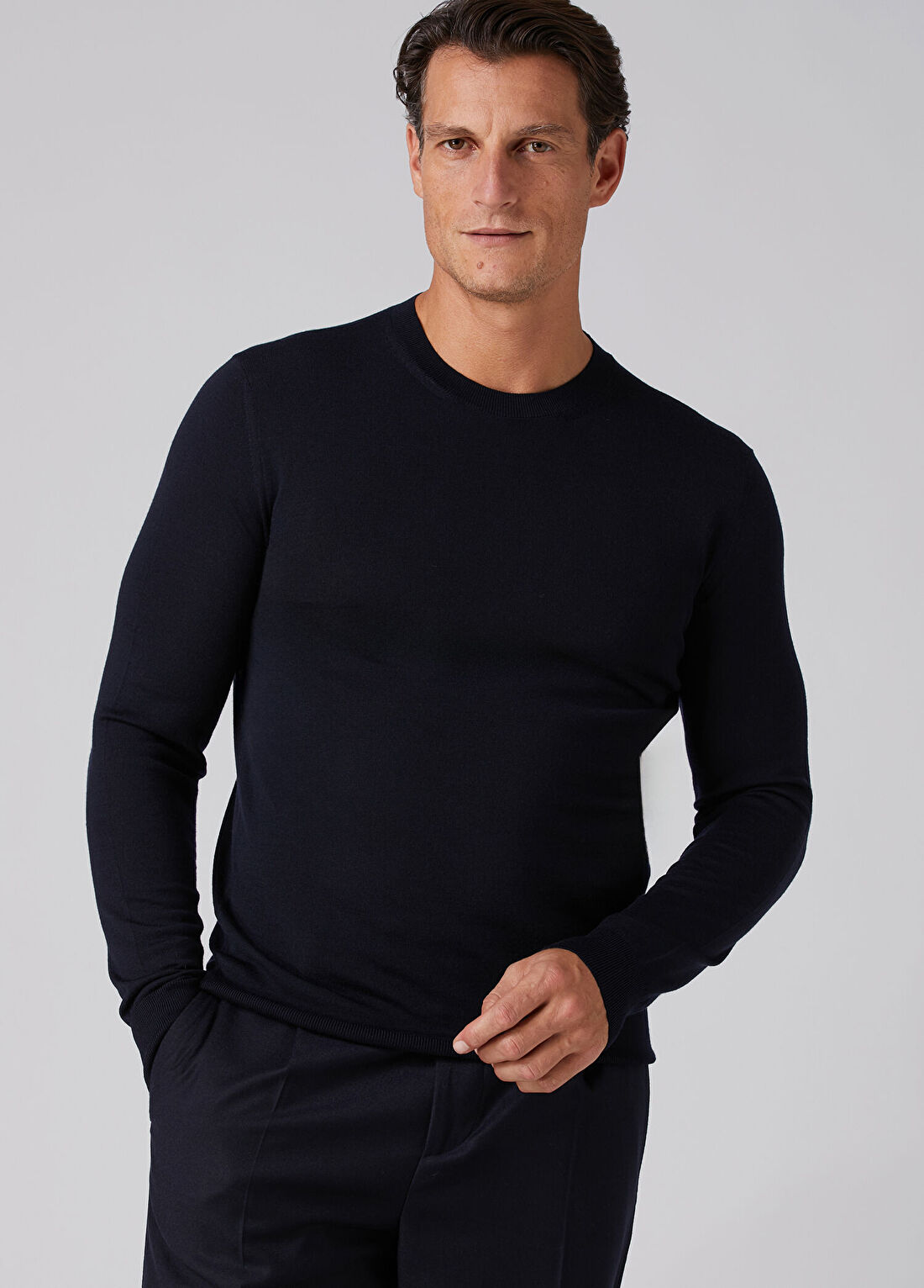 Beymen Collection Lacivert Yün Kazak görsel 2