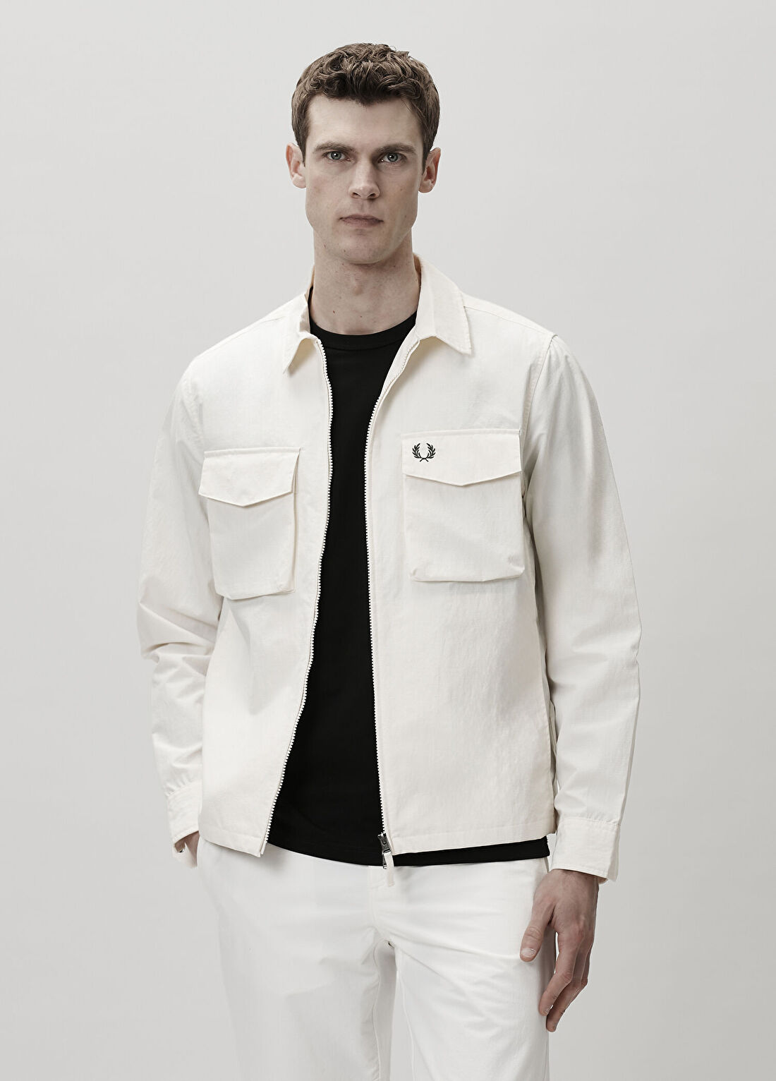 Fred Perry Ripstop Ekru Gömlek