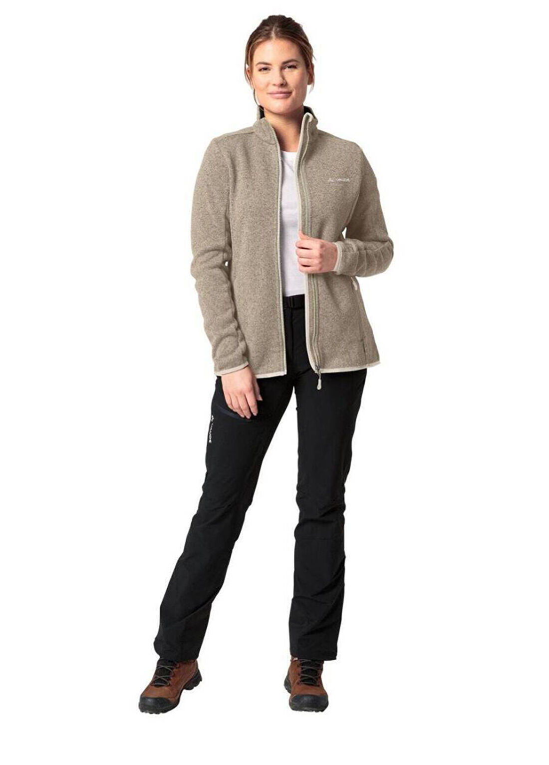 Vaude Rienza IV Krem Polar Kadın Sweatshirt 42983 görsel 4