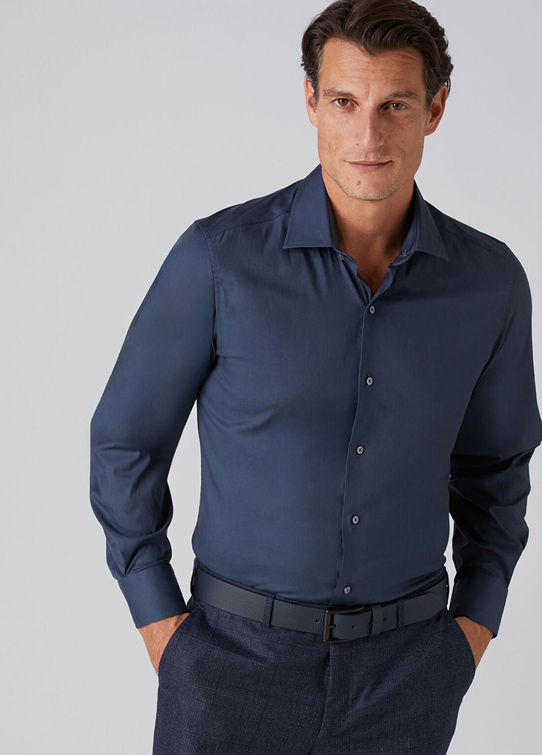 Beymen Collection Slim Fit Lacivert Gömlek
