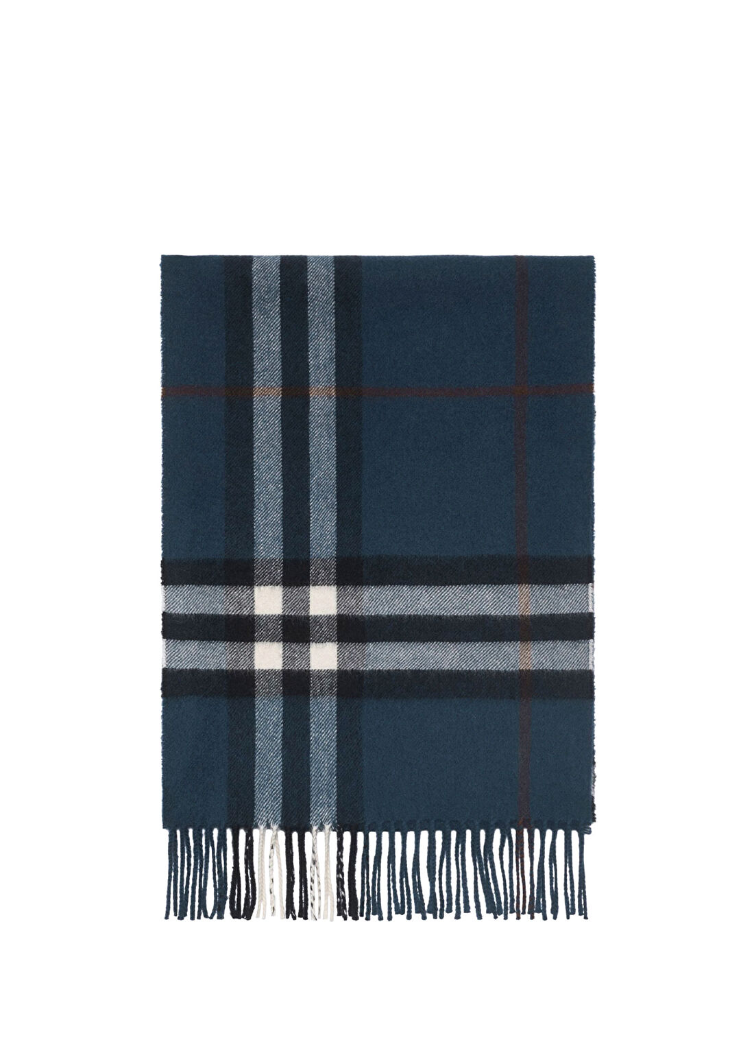 Burberry Giant Check Mavi Kaşmir Kadın Atkı
