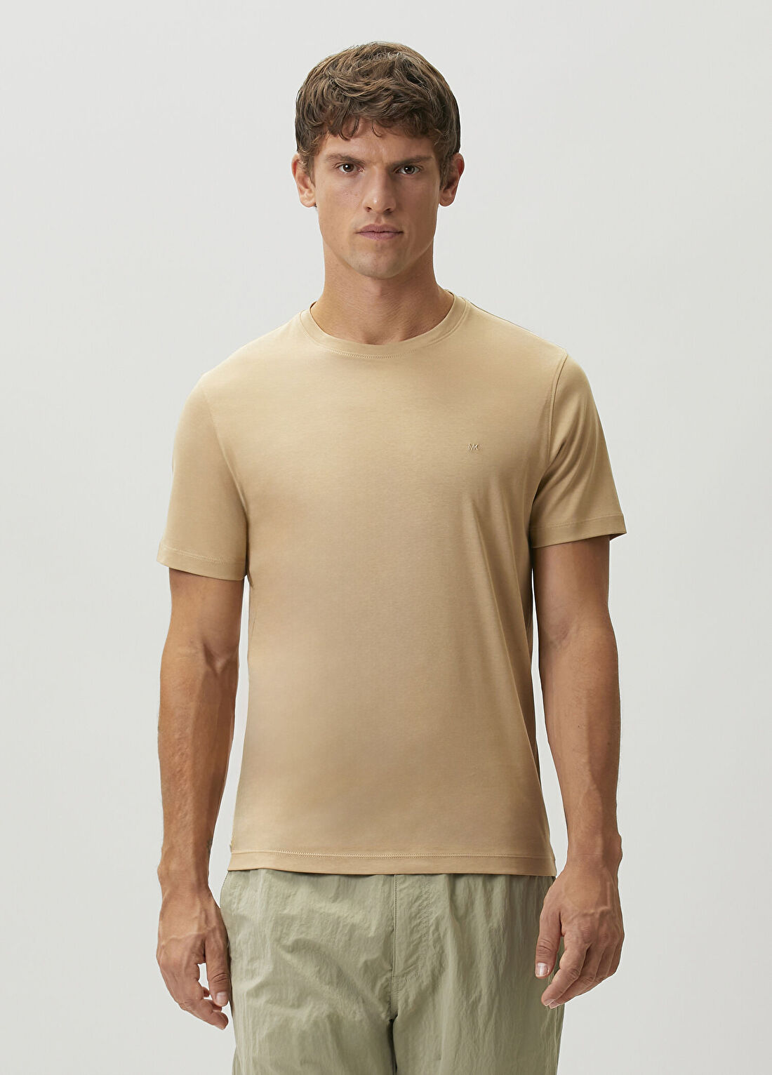Michael Kors Bej Logo Nakışlı T-shirt