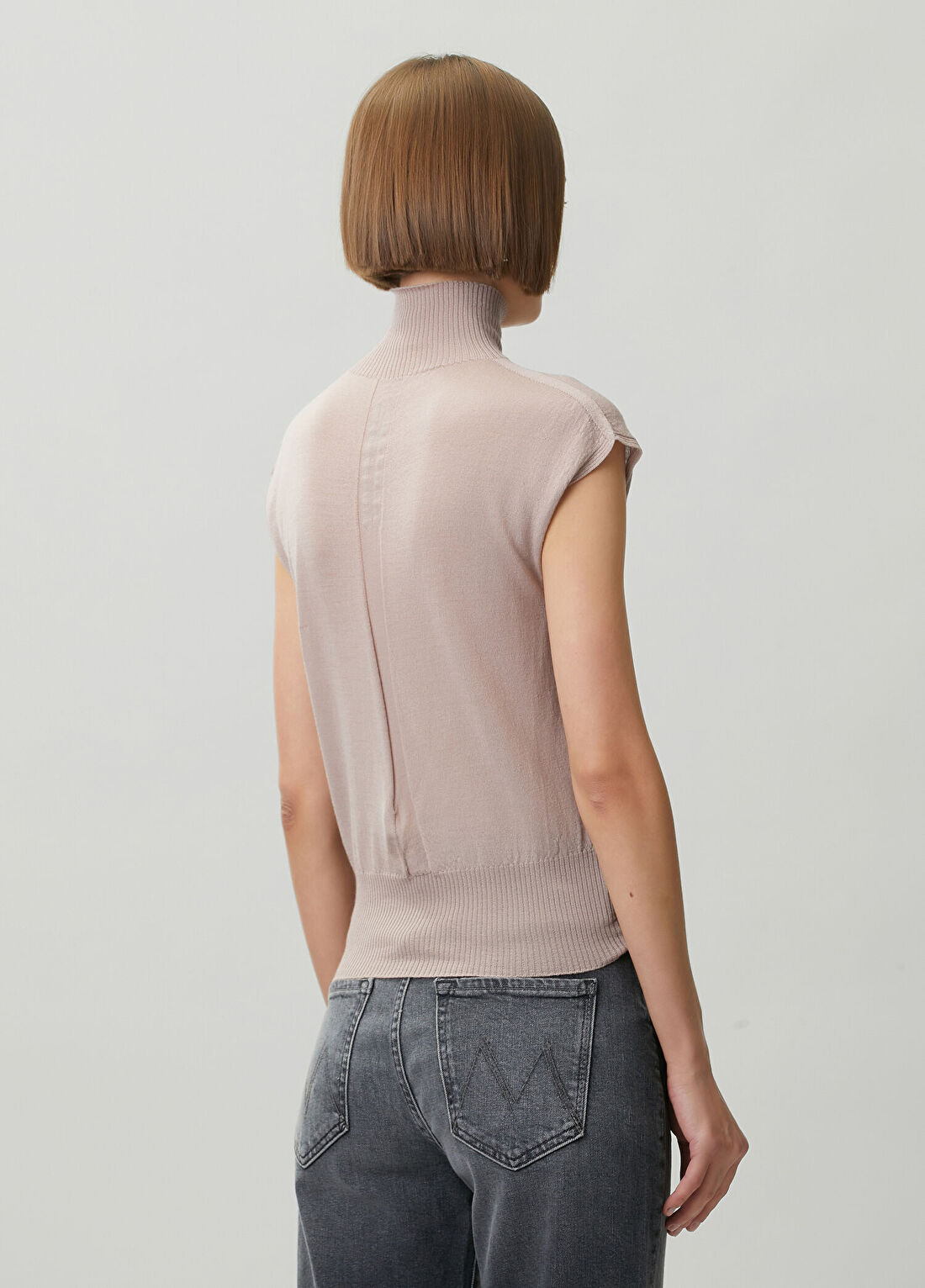 Rick Owens Pembe Yün Triko Bluz görsel 4