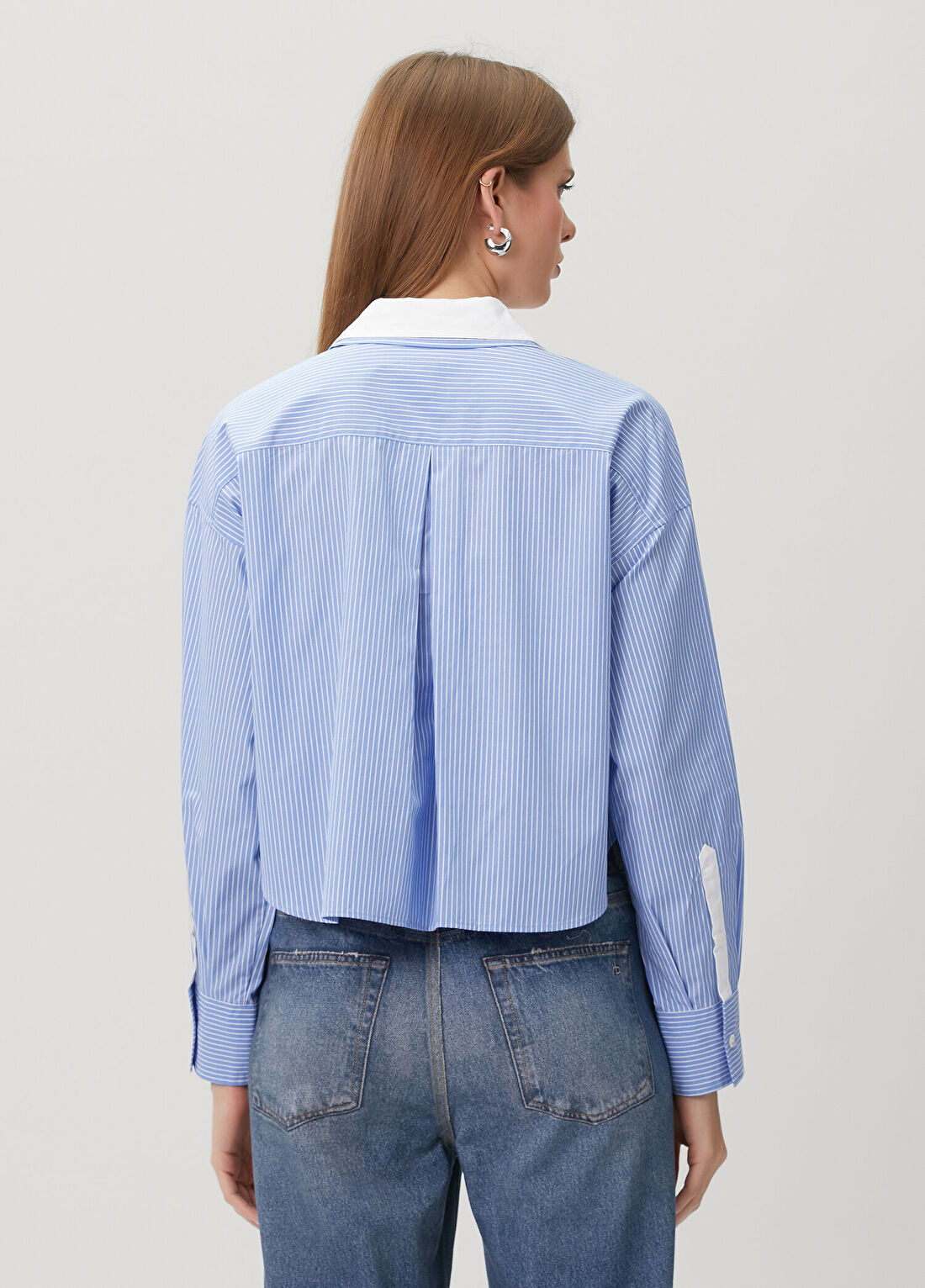 Rag&Bone Marin Mavi Çizgili Gömlek görsel 4