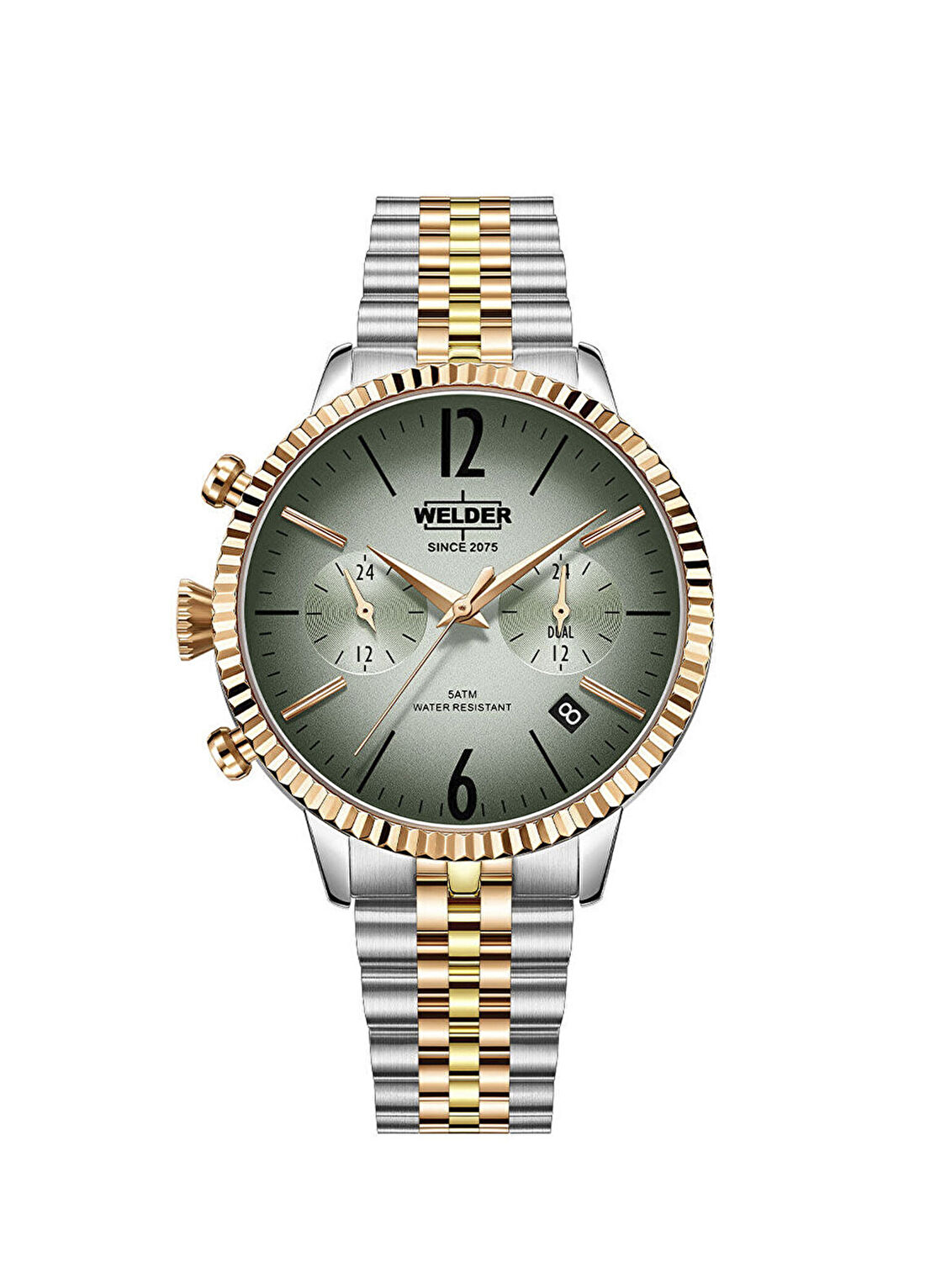 Welder WWRC129 Metalik Gri Rose Gold Çelik Kadın Kol Saati