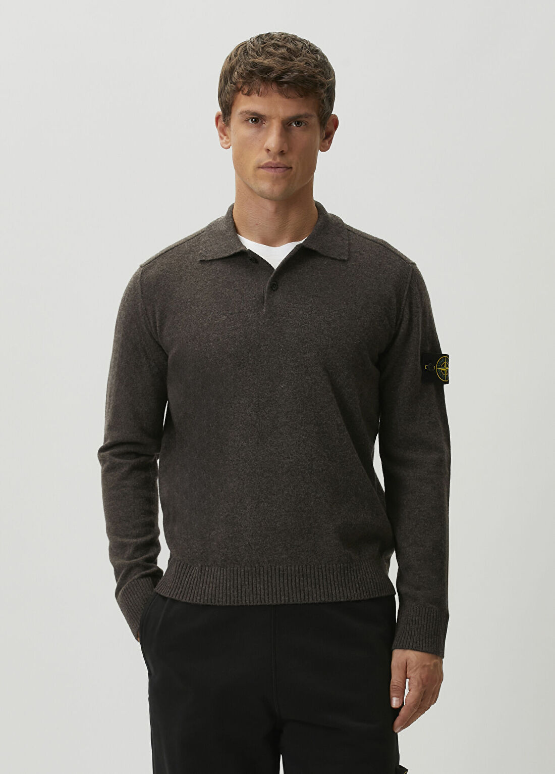 Stone Island Kahverengi Yün Triko