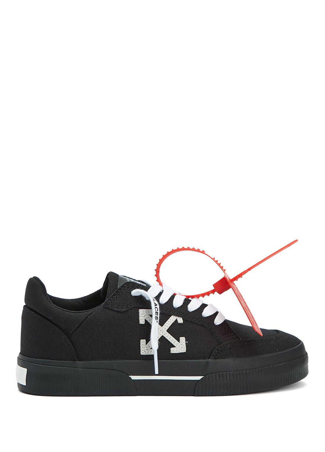 Off-White Vulcanized Siyah Beyaz Erkek Sneaker