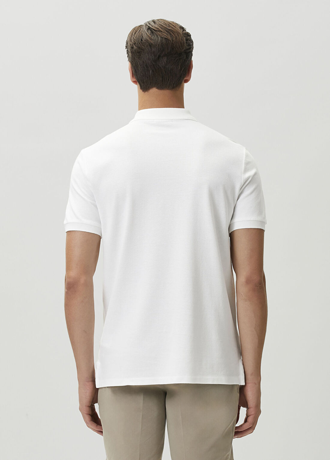 Polo Ralph Lauren Classic Fit Beyaz Polo Yaka T-shirt görsel 4
