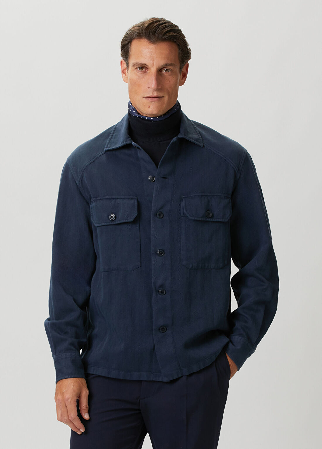 Ralph Lauren Purple Label Lacivert Gömlek