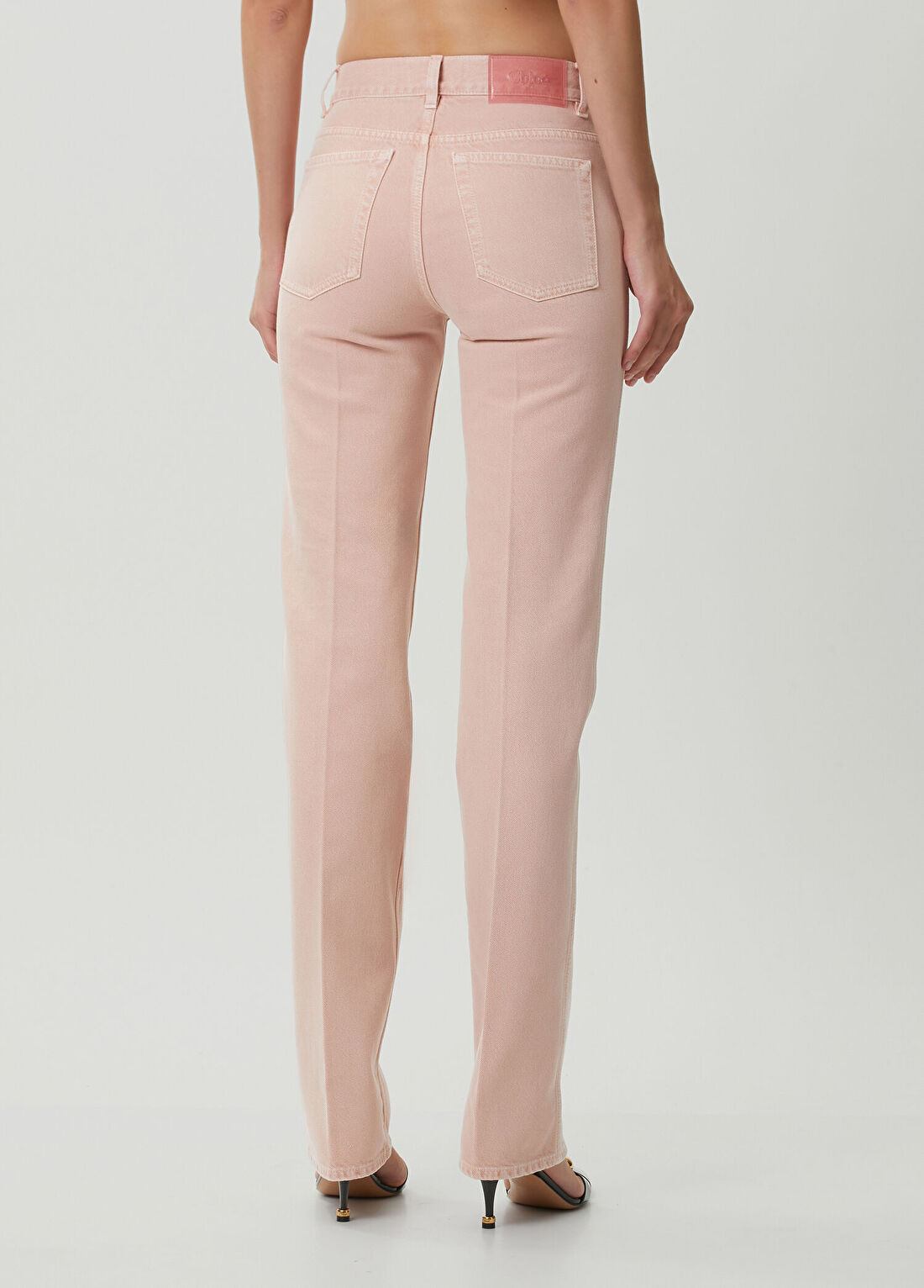Chloe Somon Straight Leg Jean Pantolon görsel 4