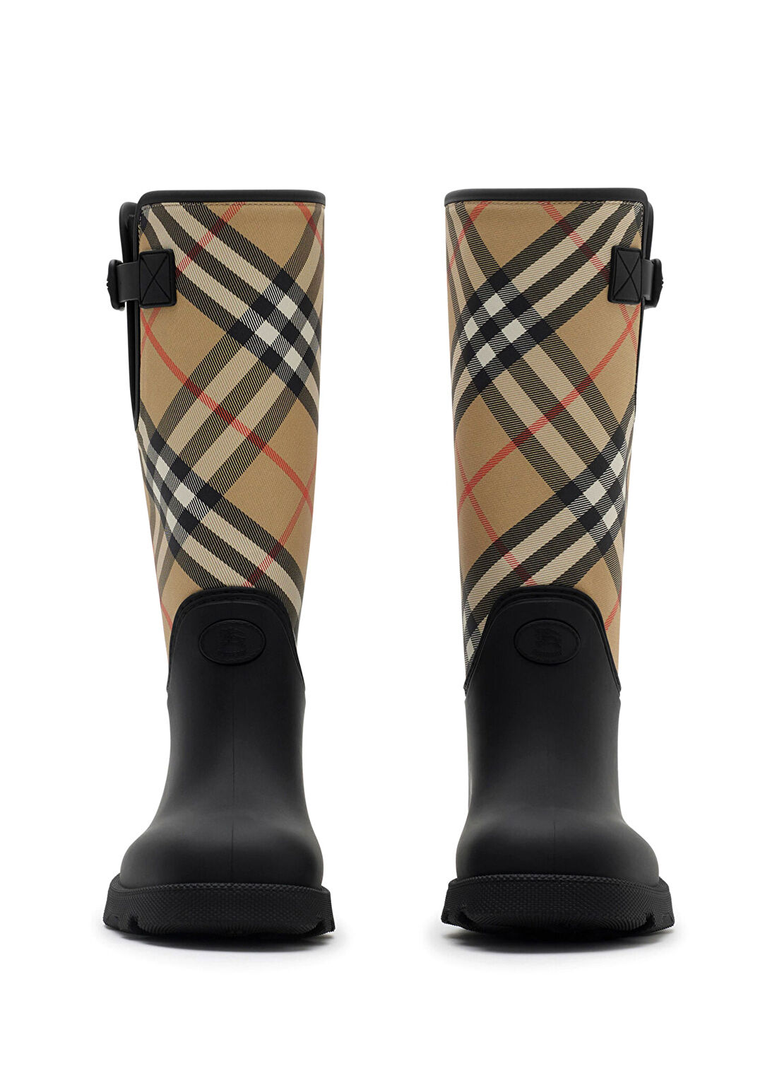 Burberry Rubber Marsh Stamp High Siyah Kadın Bot görsel 2