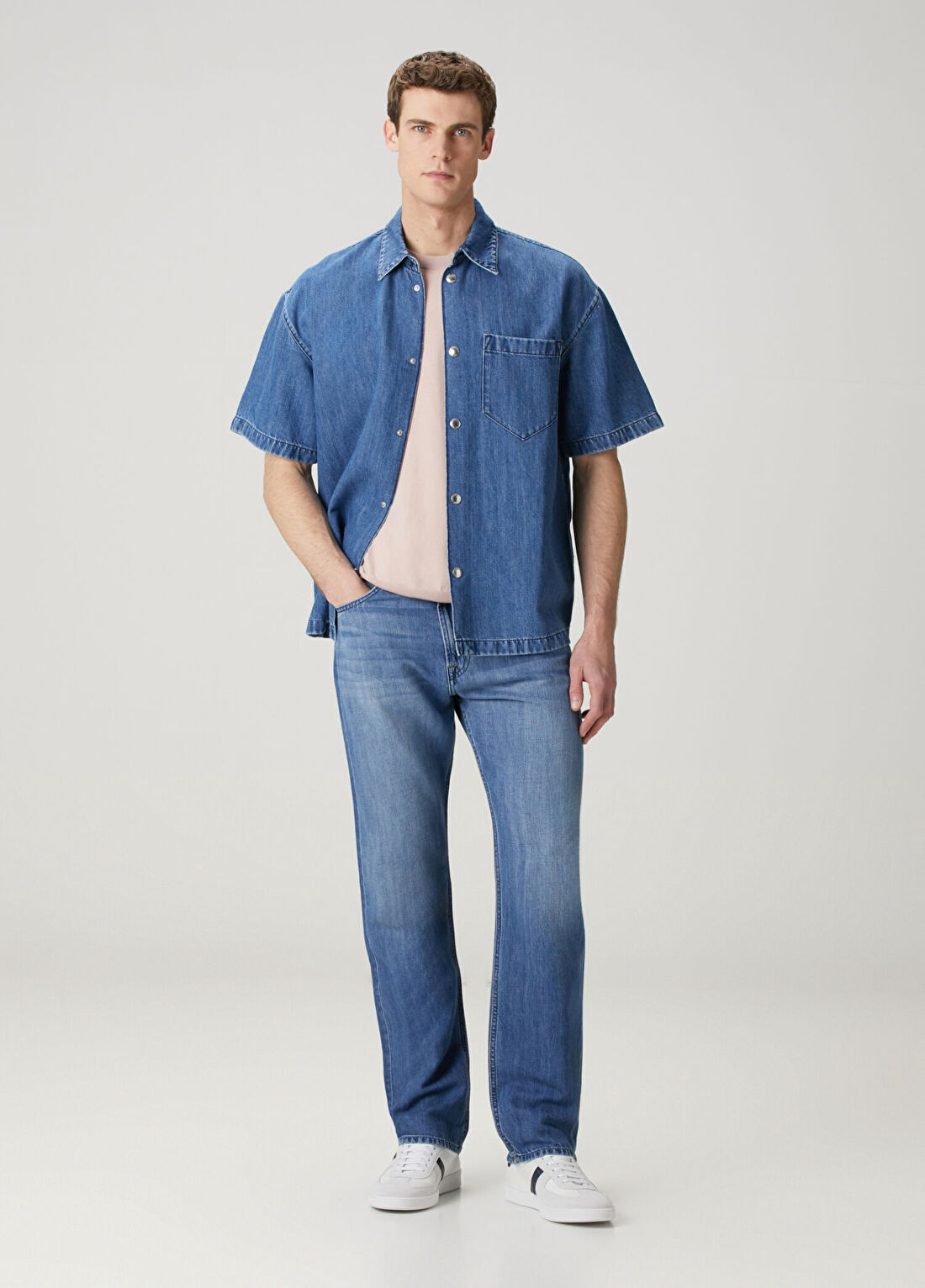 7 For All Mankind Modern Straight Mavi Jean Pantolon