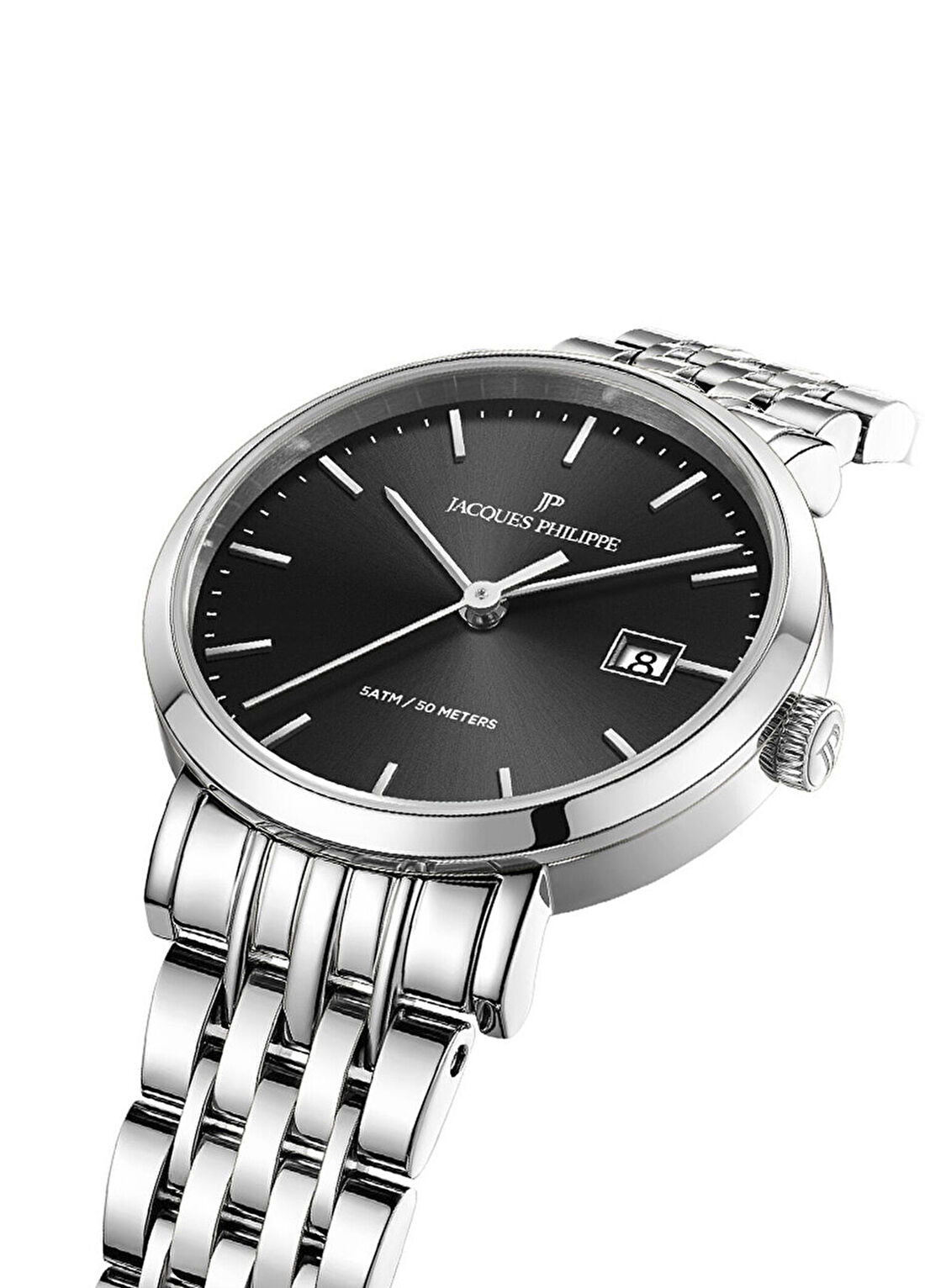Jacques Philippe JPQLS941316 Metalik Gri Çelik Kadın Kol Saati görsel 3