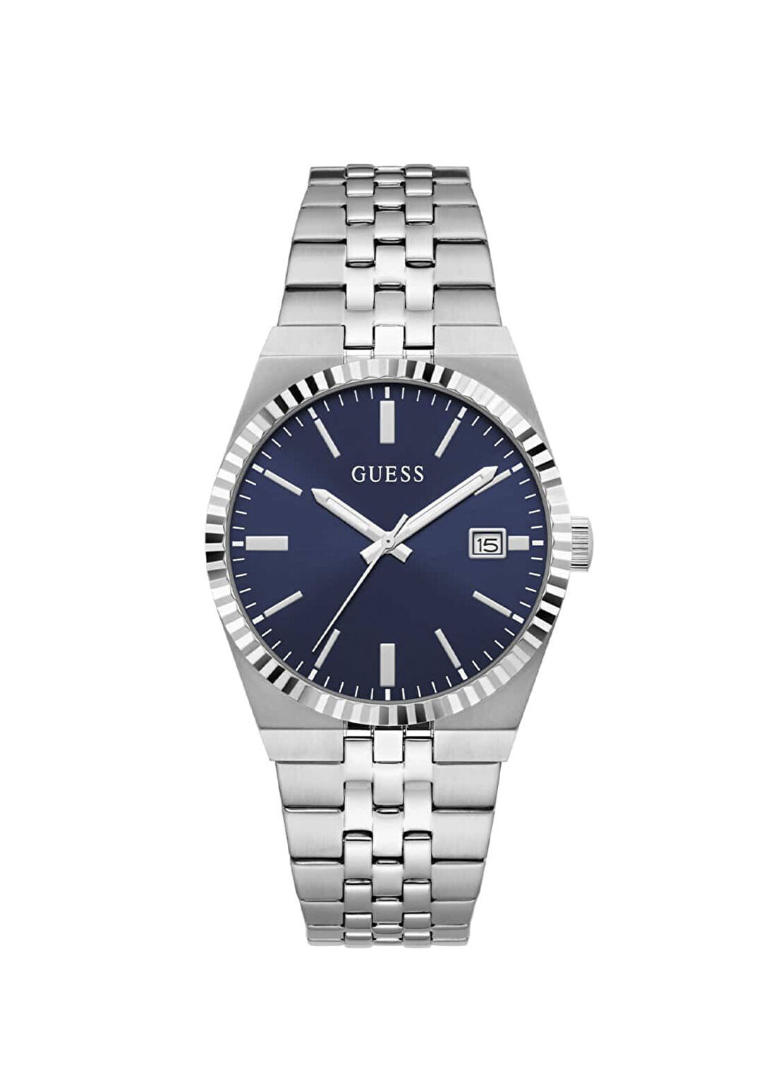 Guess GUGW1153G1 Vincent Metalik Gri Çelik Erkek Kol Saati
