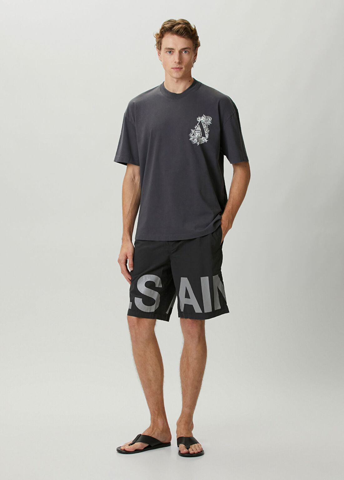 AllSaints Biggy Antrasit Mayo