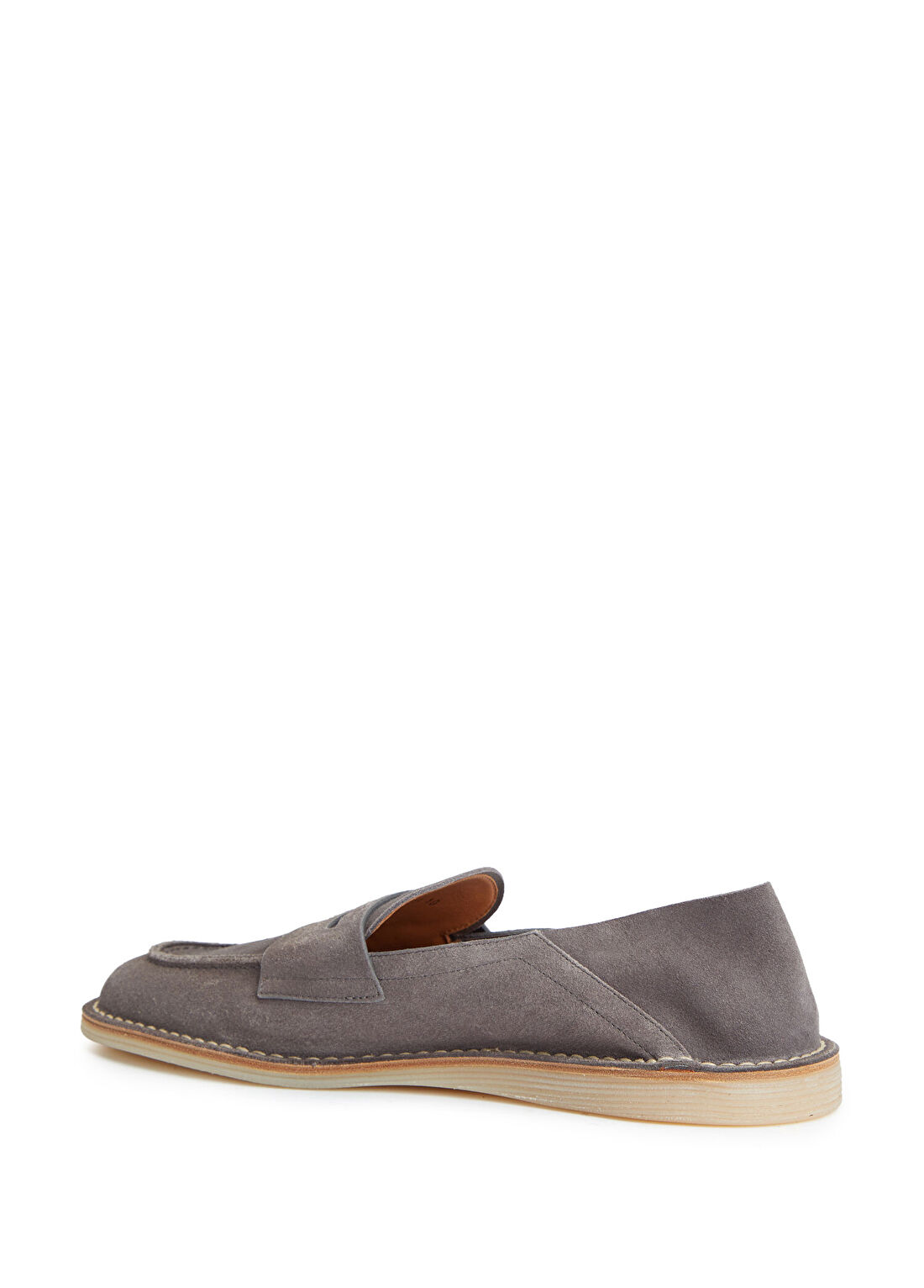 Dolce&Gabbana Florio Gri Erkek Süet Loafer görsel 3