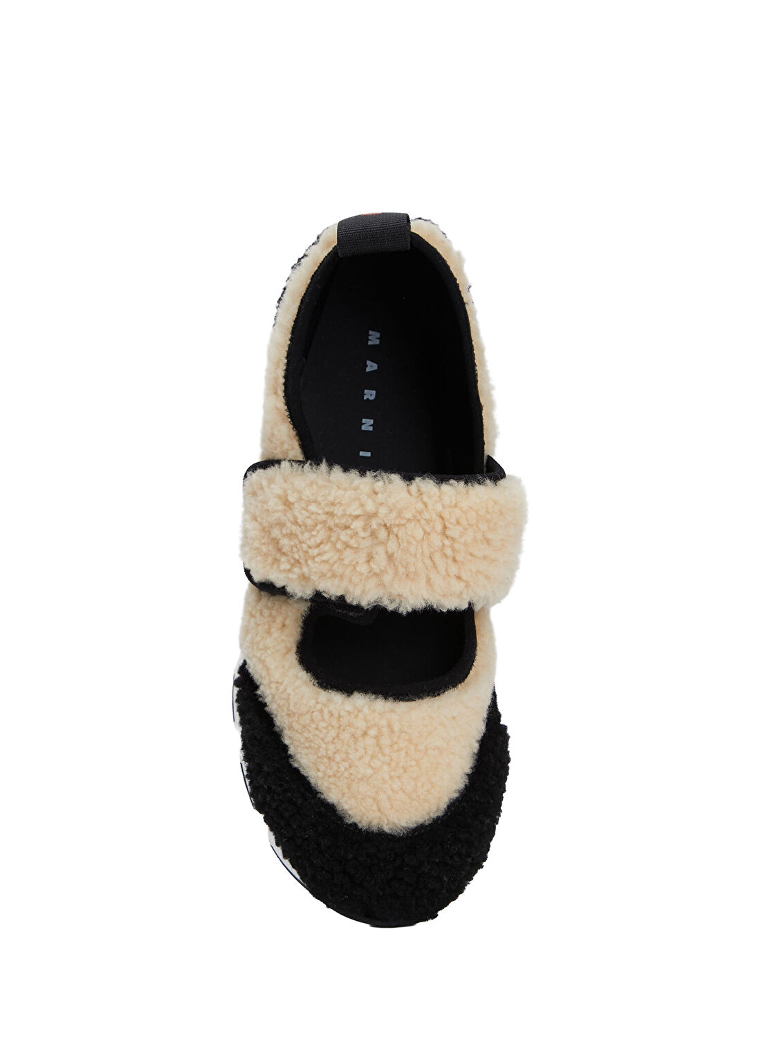 Marni Bej Siyah Kadın Süet Sneaker görsel 4