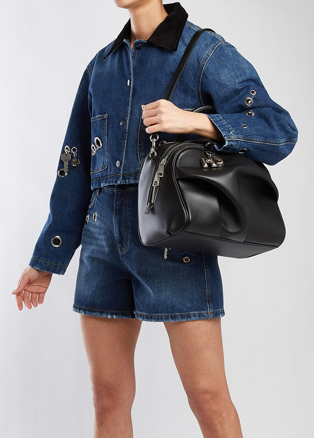 Marc Jacobs Wave Siyah Kadın Deri Çanta görsel 2