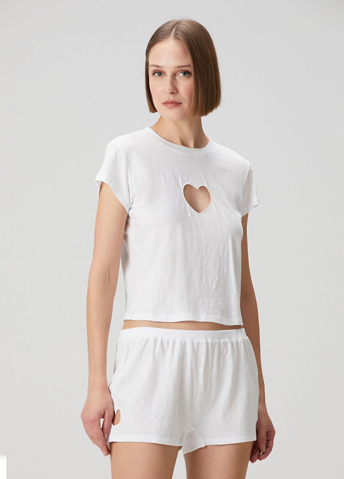 Skims Heart Baby Beyaz T-shirt