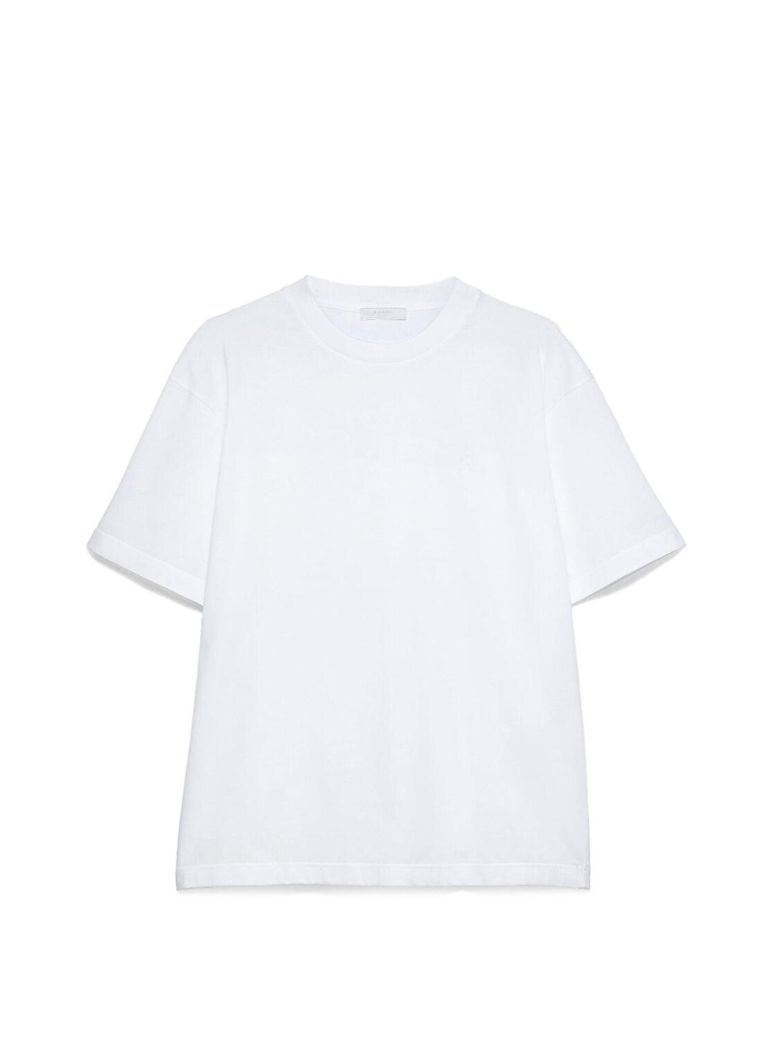 Prada Beyaz Pamuklu Kısa Kollu Erkek T-Shirt