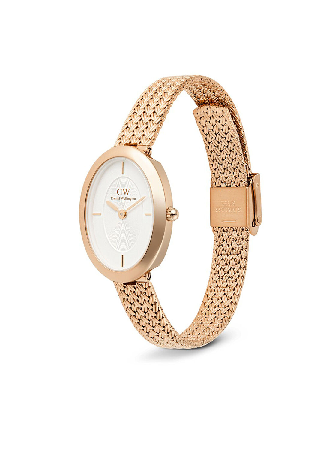 Daniel Wellington Juliette Braided Mesh White Sunray RG DW00600883 Rose Gold Çelik Kadın Kol Saati görsel 3