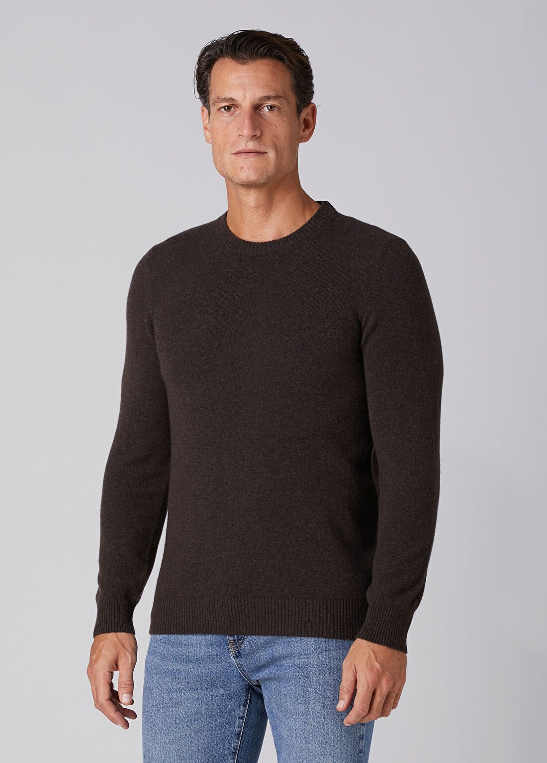 Beymen Collection Koyu Kahverengi Kaşmir Triko görsel 4