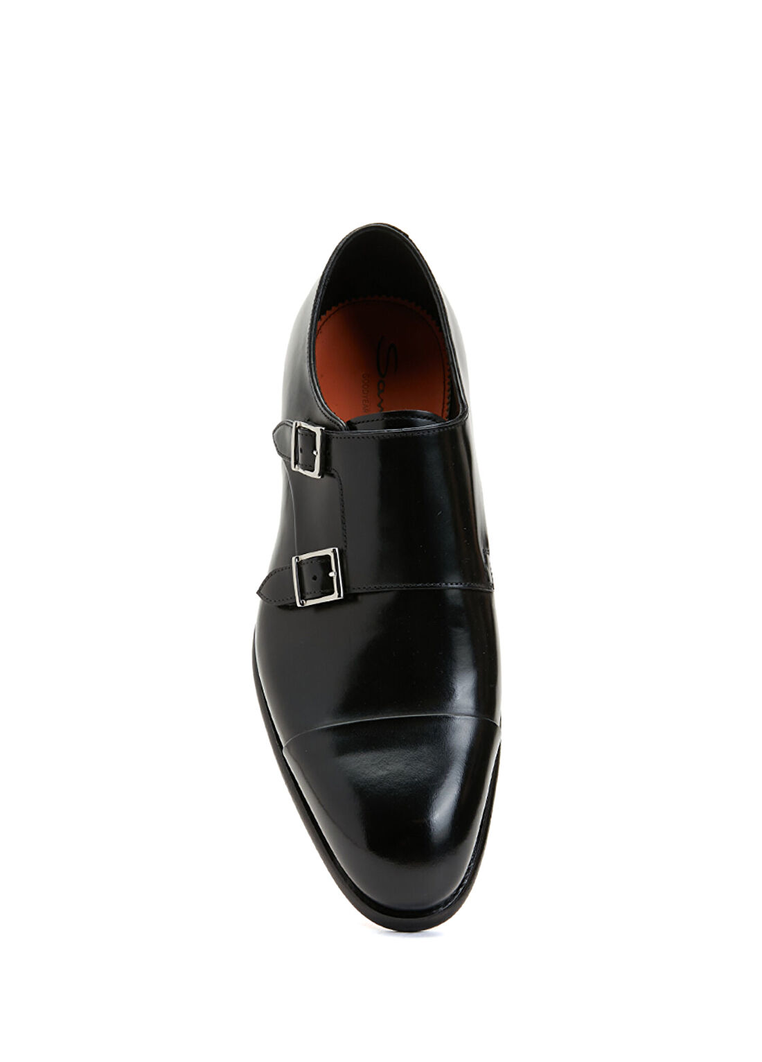 Santoni Siyah Erkek Deri Ayakkabı görsel 4