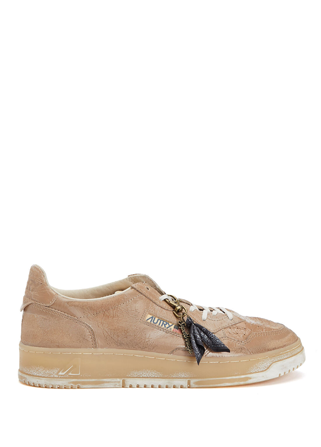 Autry Medalist Super Vintage Bej Erkek Deri Sneaker