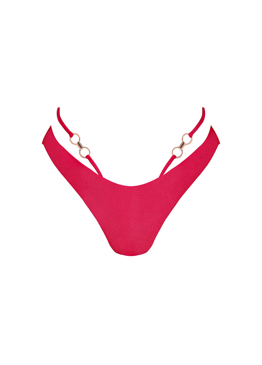 Sellie Siren Raspberry Fuşya Halka Detaylı Kadın Bikini Altı