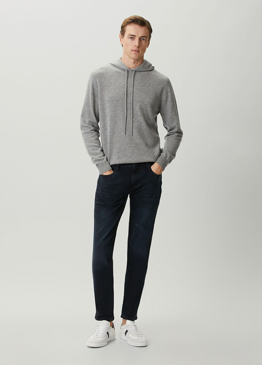 7 For All Mankind Slimmy Tapered Siyah Jean Pantolon