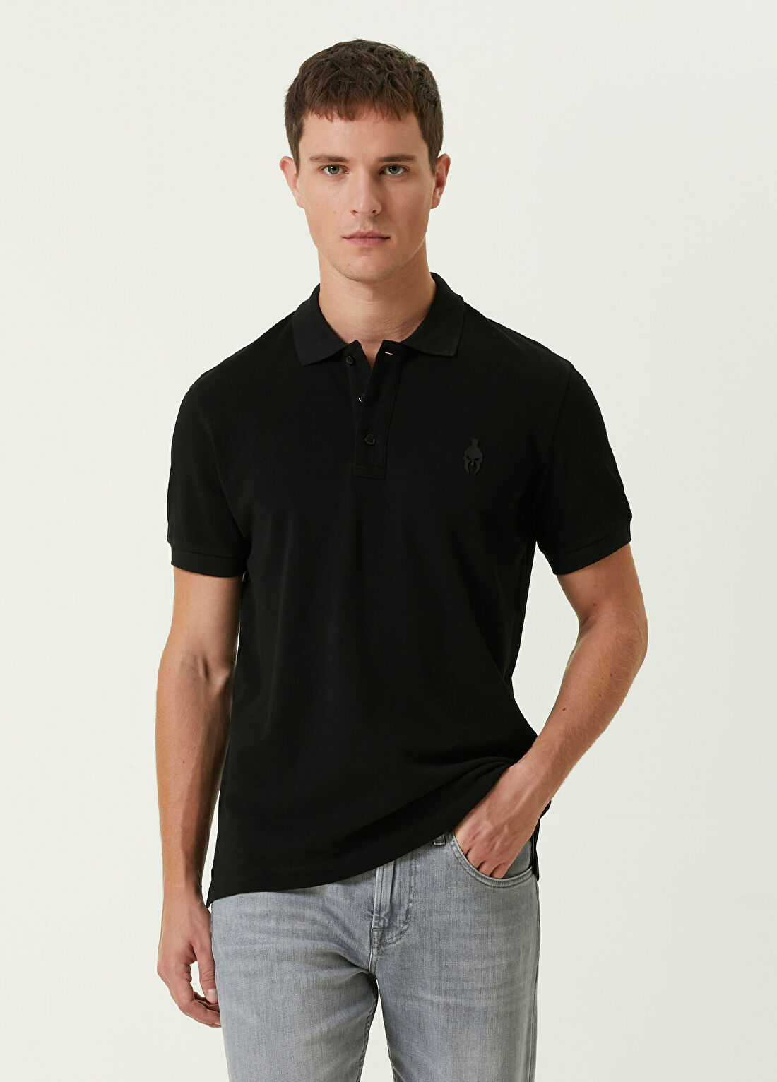 Bernotti Siyah Polo Yaka T-shirt