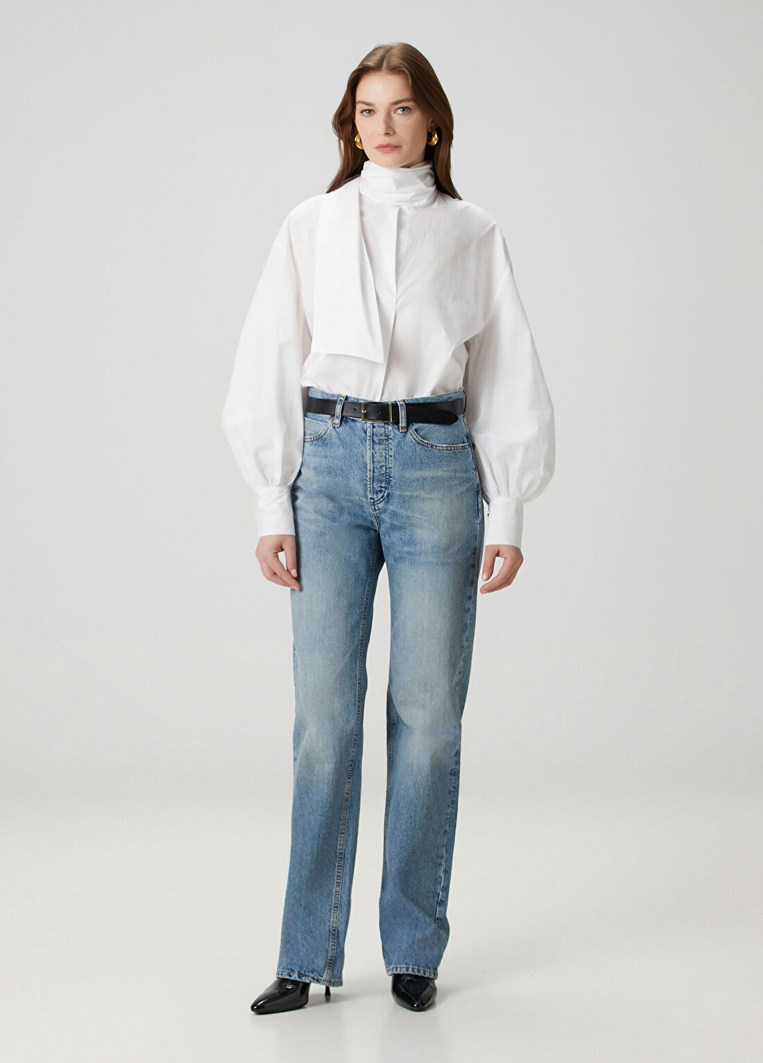 Frame Denim The Stack Mavi Jean Pantolon