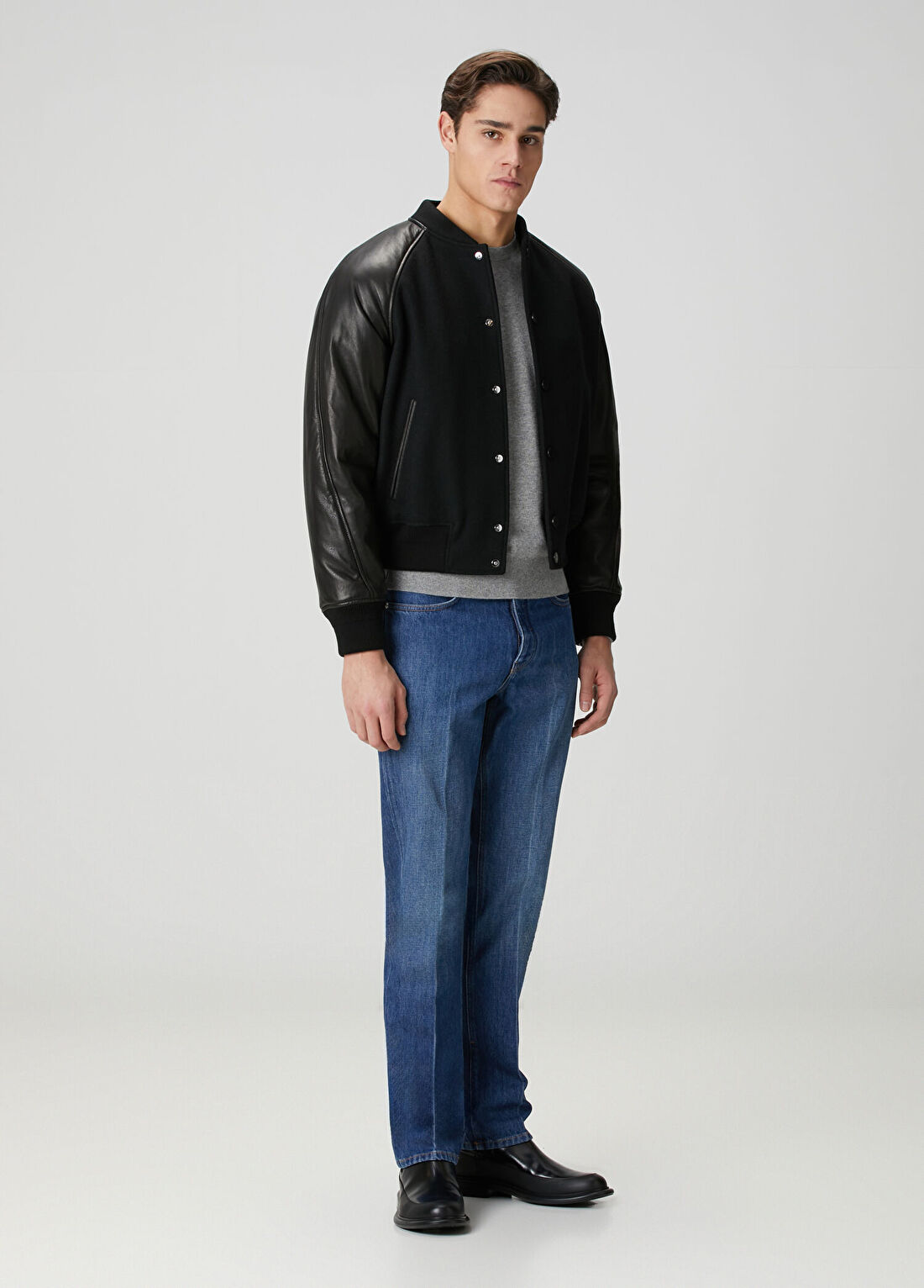 Givenchy Siyah Yün Bomber Ceket görsel 2