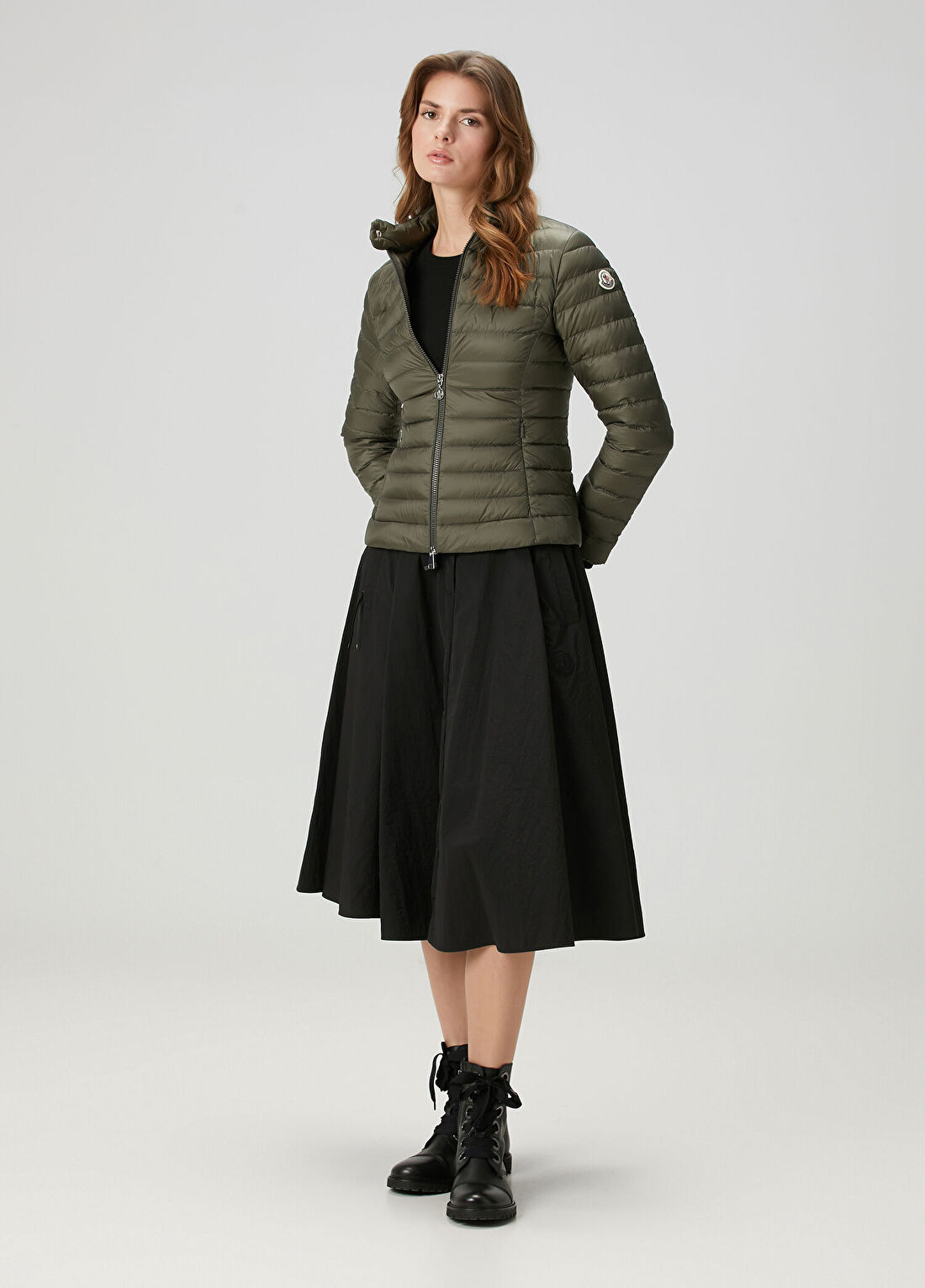 Moncler Igelle Haki Puff Mont görsel 2