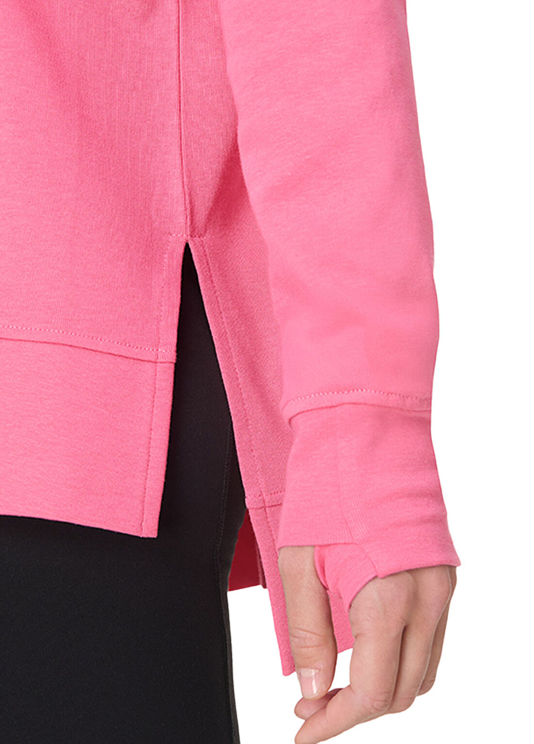 Sweaty Betty After Class Longline Pembe Uzun Kollu Kadın Sweatshirt görsel 3