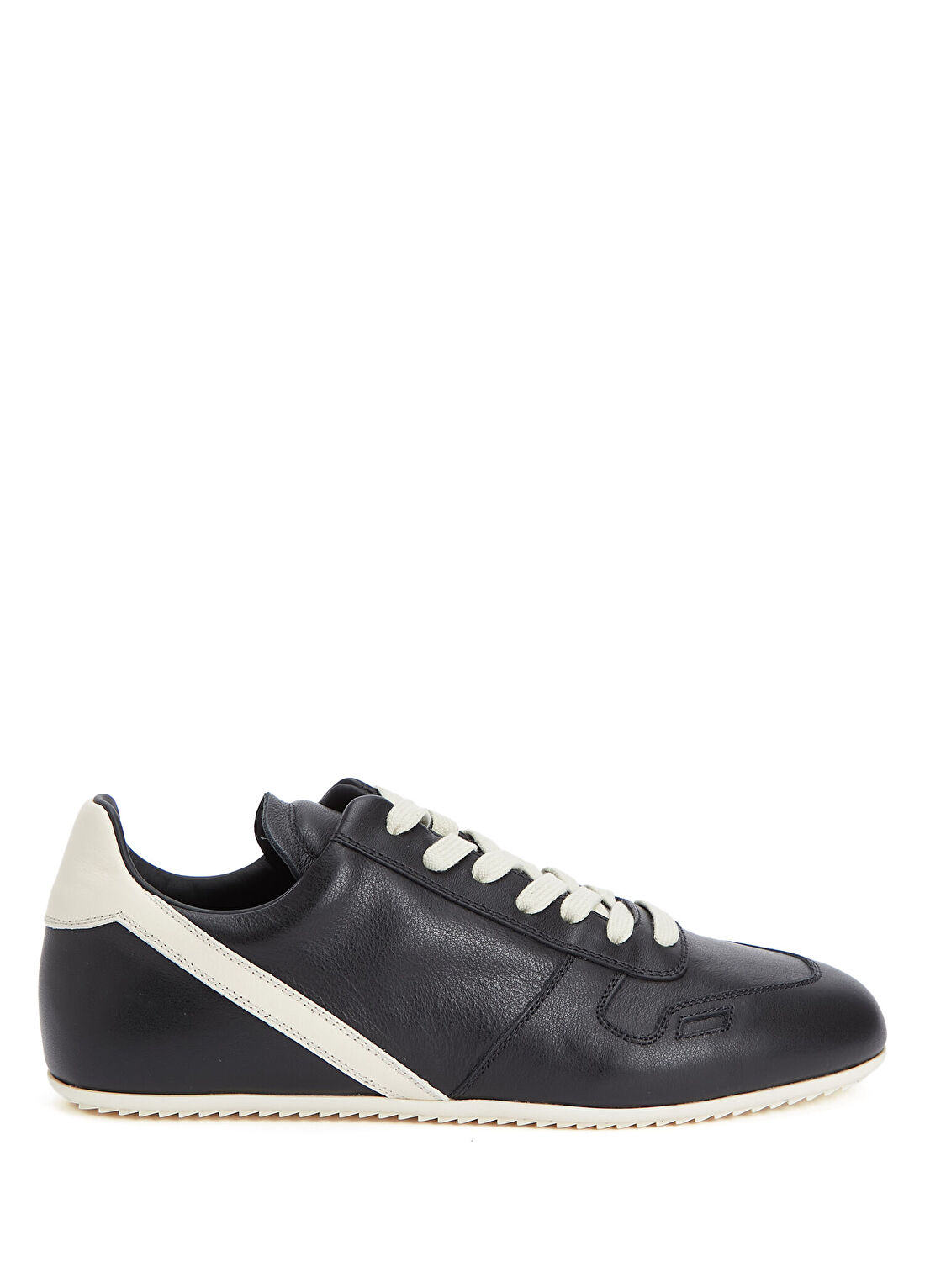 Rick Owens Siyah Kadın Deri Sneaker