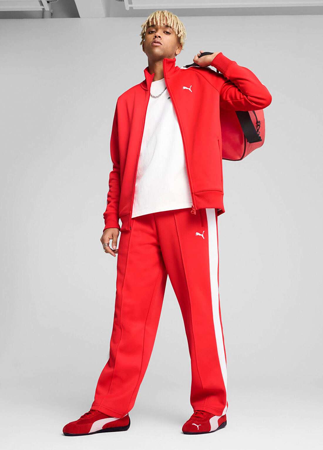 Puma T7 Always On For All Time Red Relaxed Erkek Eşofman Altı görsel 4