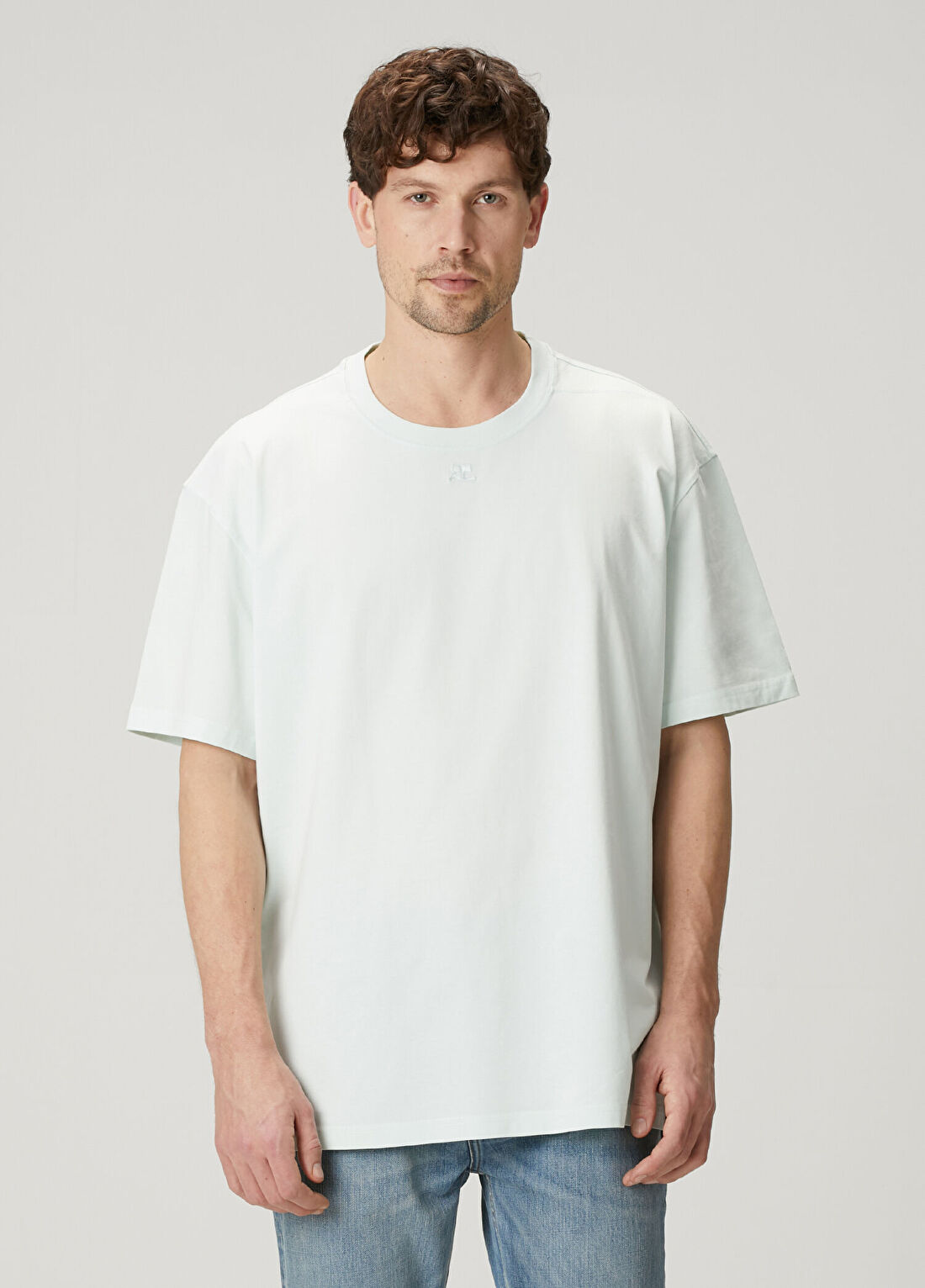 Courreges Açık Yeşil Oversized T-shirt