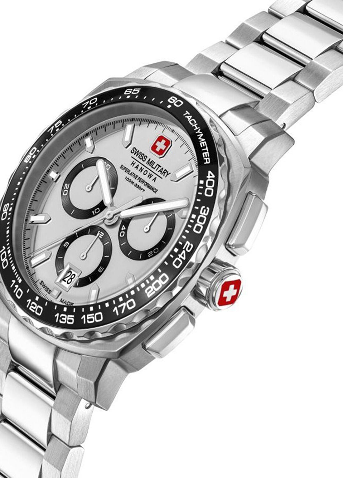 Swiss Military Hanowa SMWGI0006801 Gri Çelik Erkek Kol Saati görsel 2