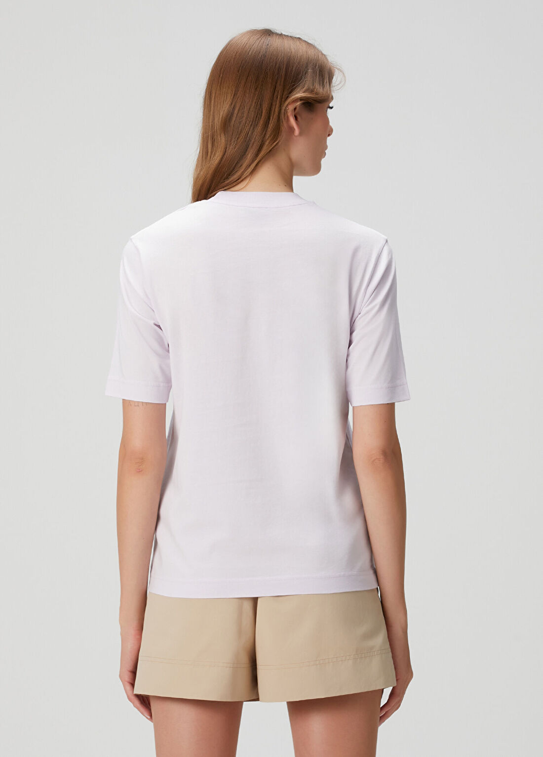 Moncler Lila Logo Patchli T-shirt görsel 4