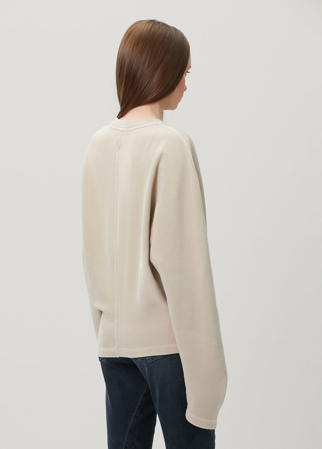 Haikure Bej Sweatshirt görsel 4