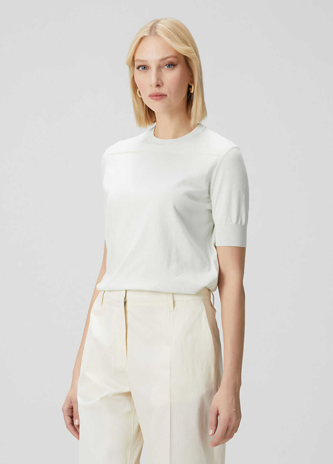 Jil Sander Açık Yeşil Triko görsel 3