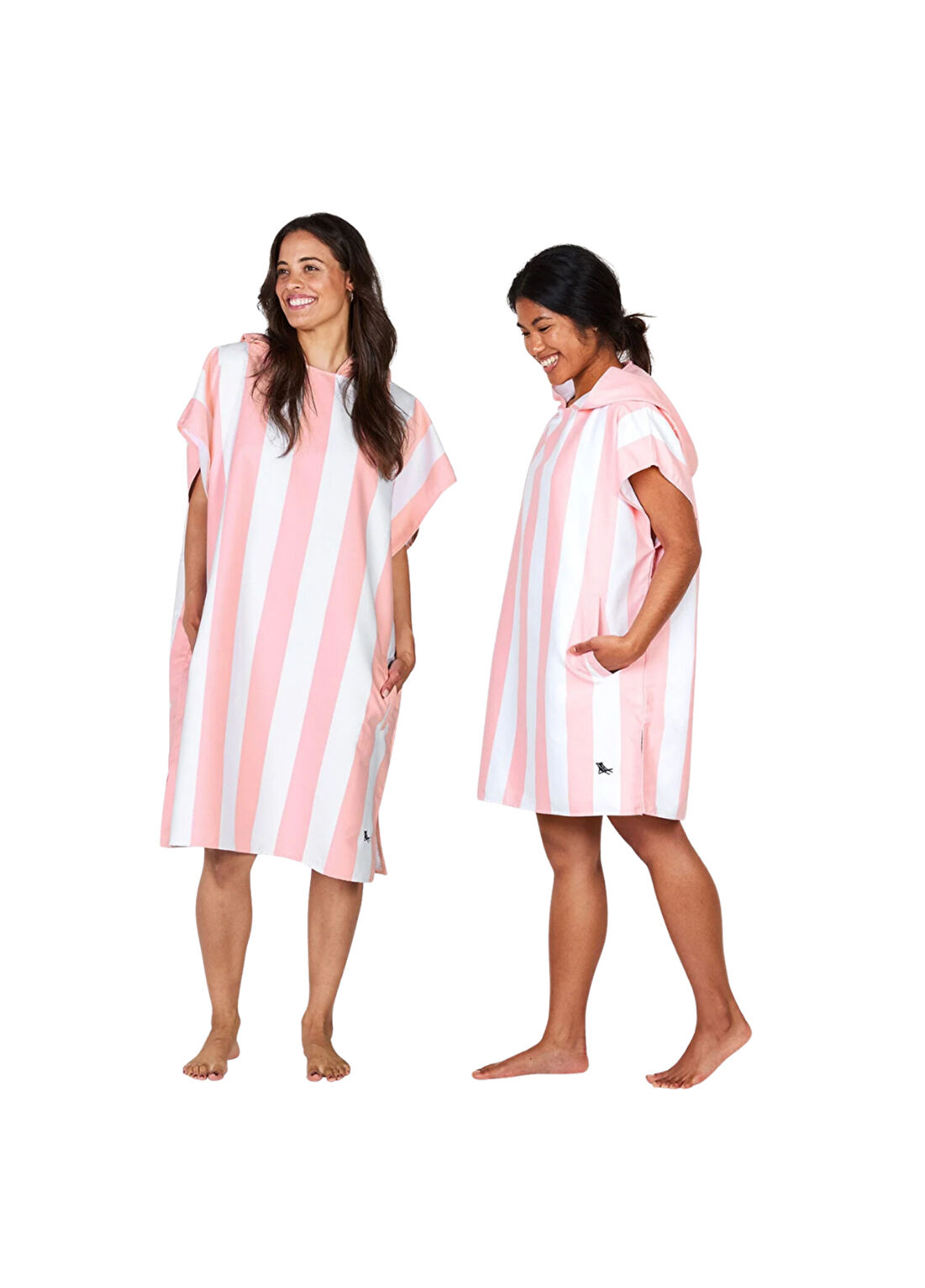 Dock and Bay Cabana Malibu Pink UV Korumalı Kadın Panço Plaj Havlusu görsel 2