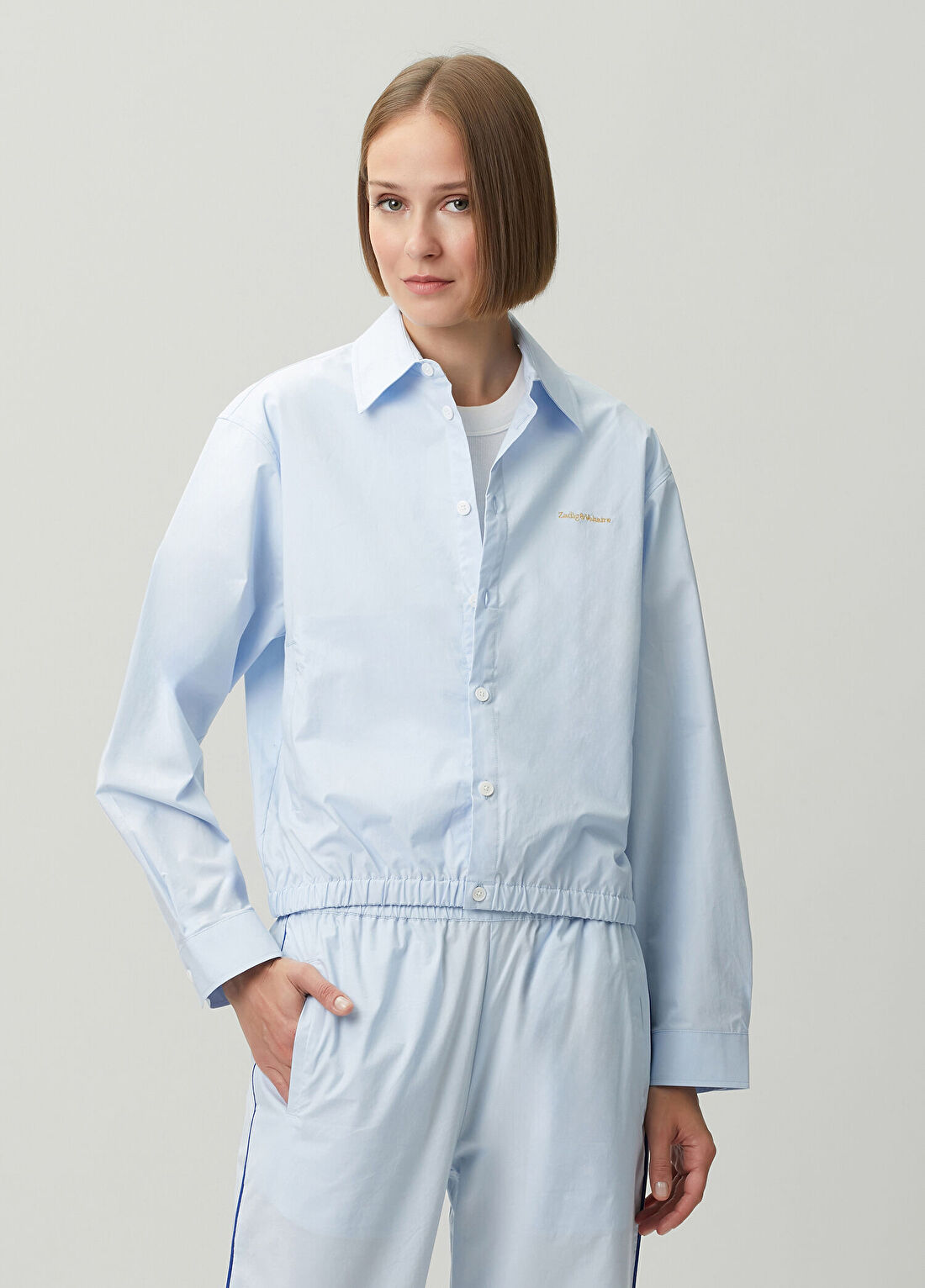 Zadig&Voltaire Toria Açık Mavi Gömlek